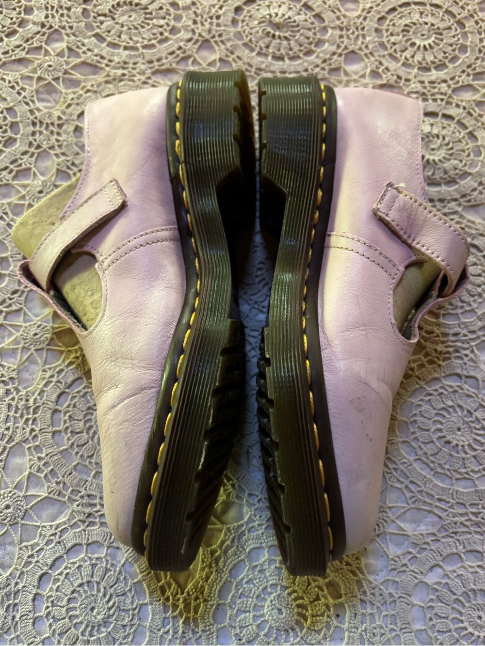 Dr. Martens Polley Light Pink Smooth Mary Jane Oxford Shoe Sz US 6/EU 37 - Picture 3 of 14